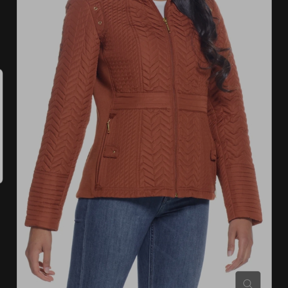 Weatherproof Cinnamon Quilted Coat - Picture 3 of 16